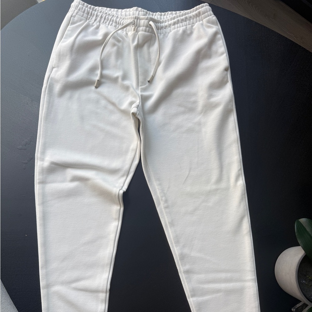 Zara White Jogger Dress Pants